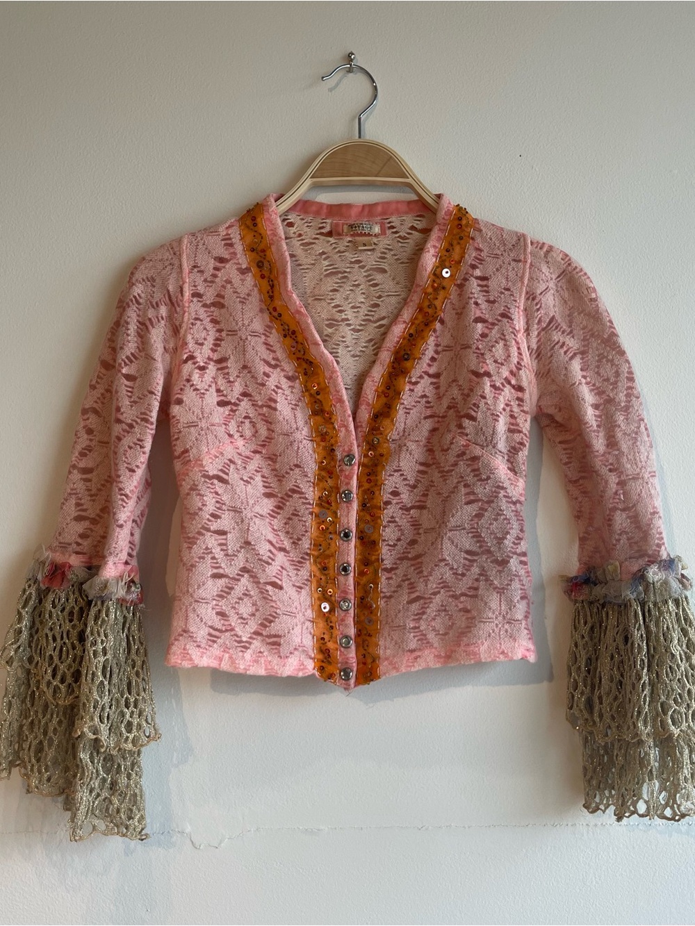90s Voyage Knit Bodice Cardigan